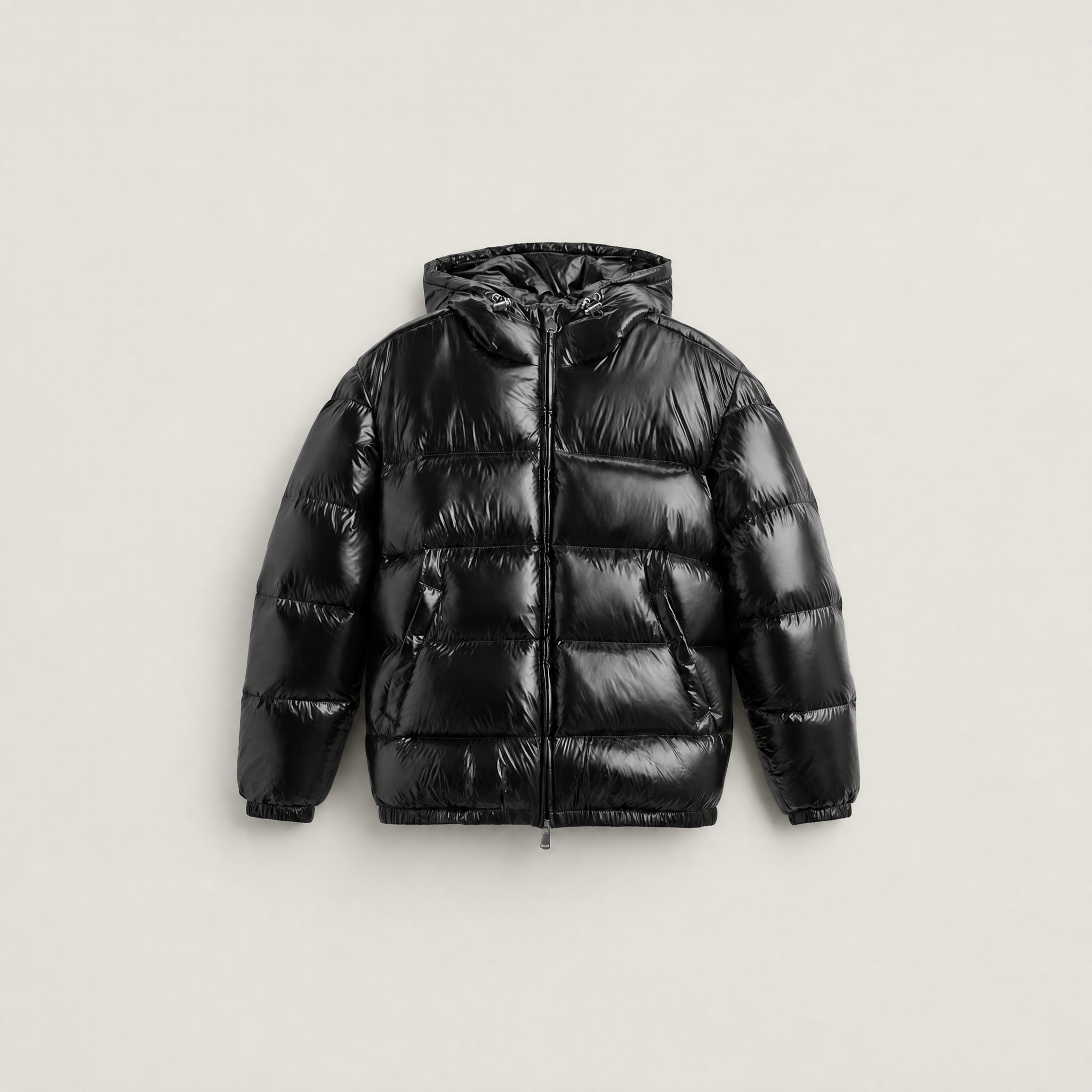 Women's Hooded Glossy Puffer Jacket