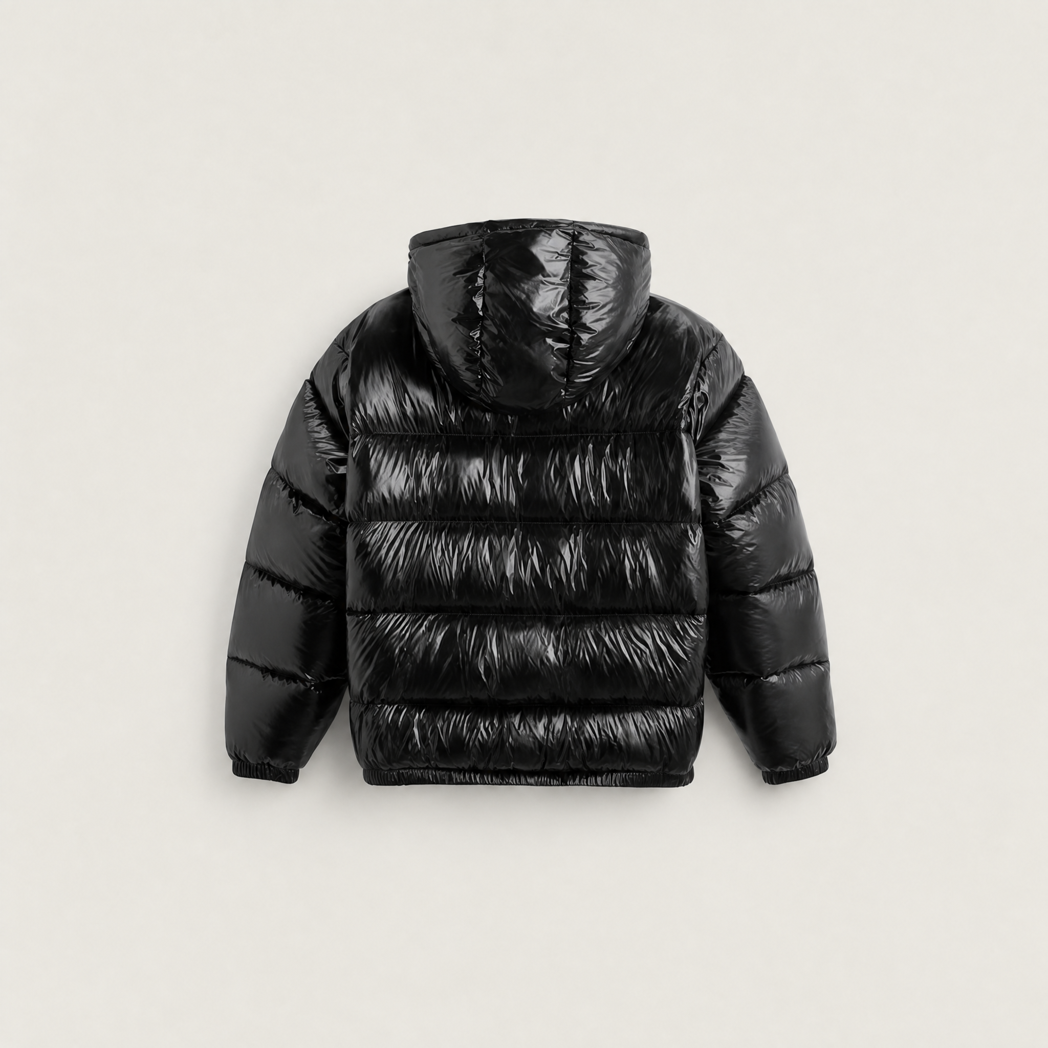 Women's Hooded Glossy Puffer Jacket