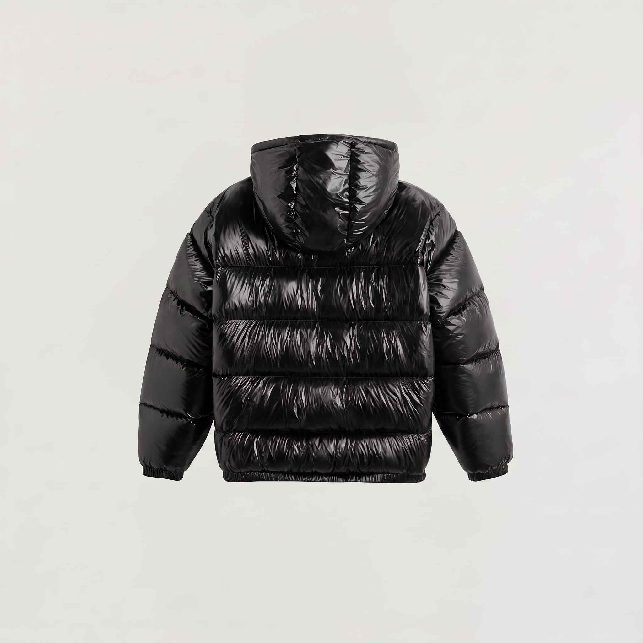 Men's Hooded Glossy Puffer Jacket