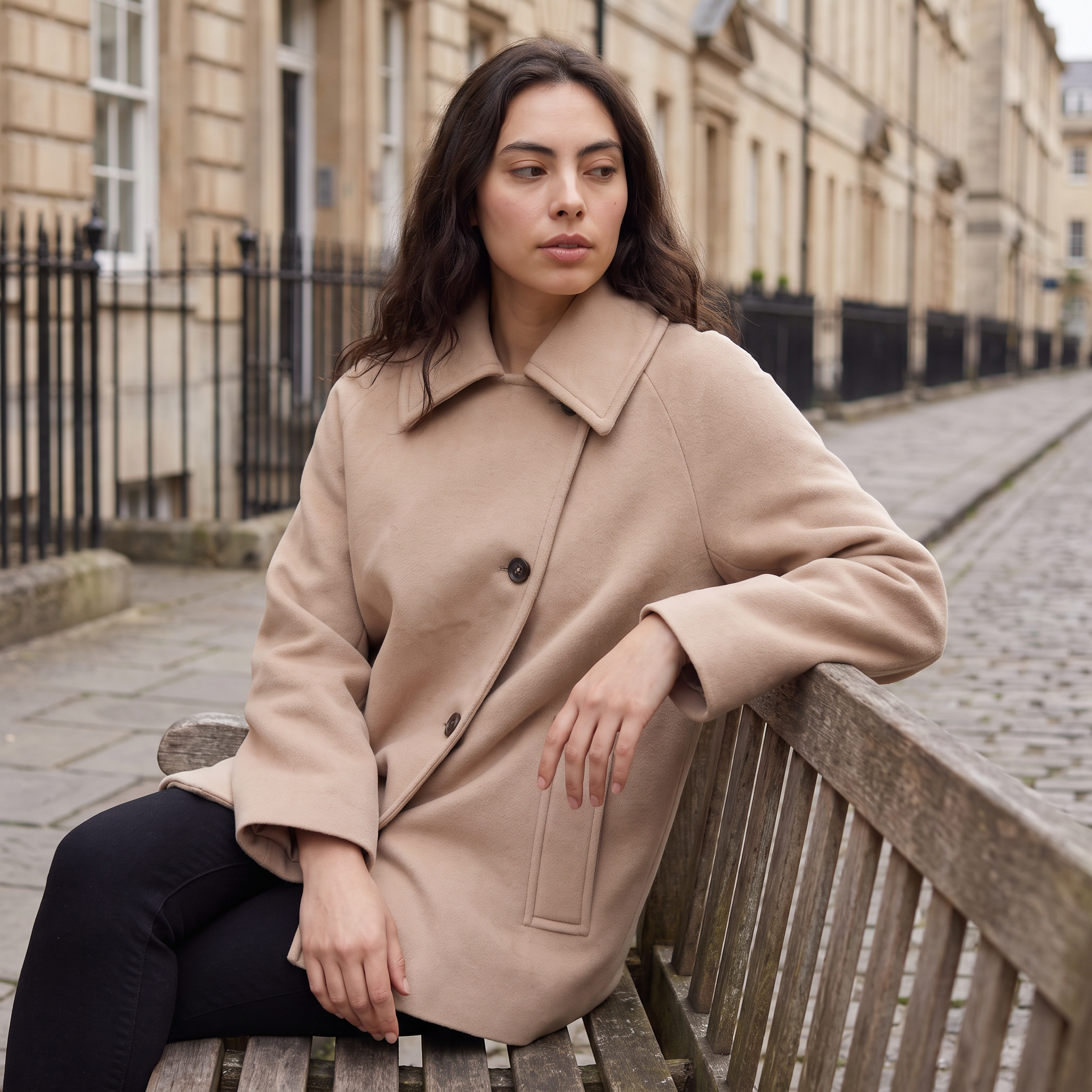 Women's Oversized Wool Blend Coat