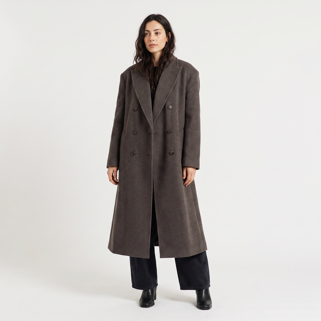 Women's Oversized Double-Breasted Coat
