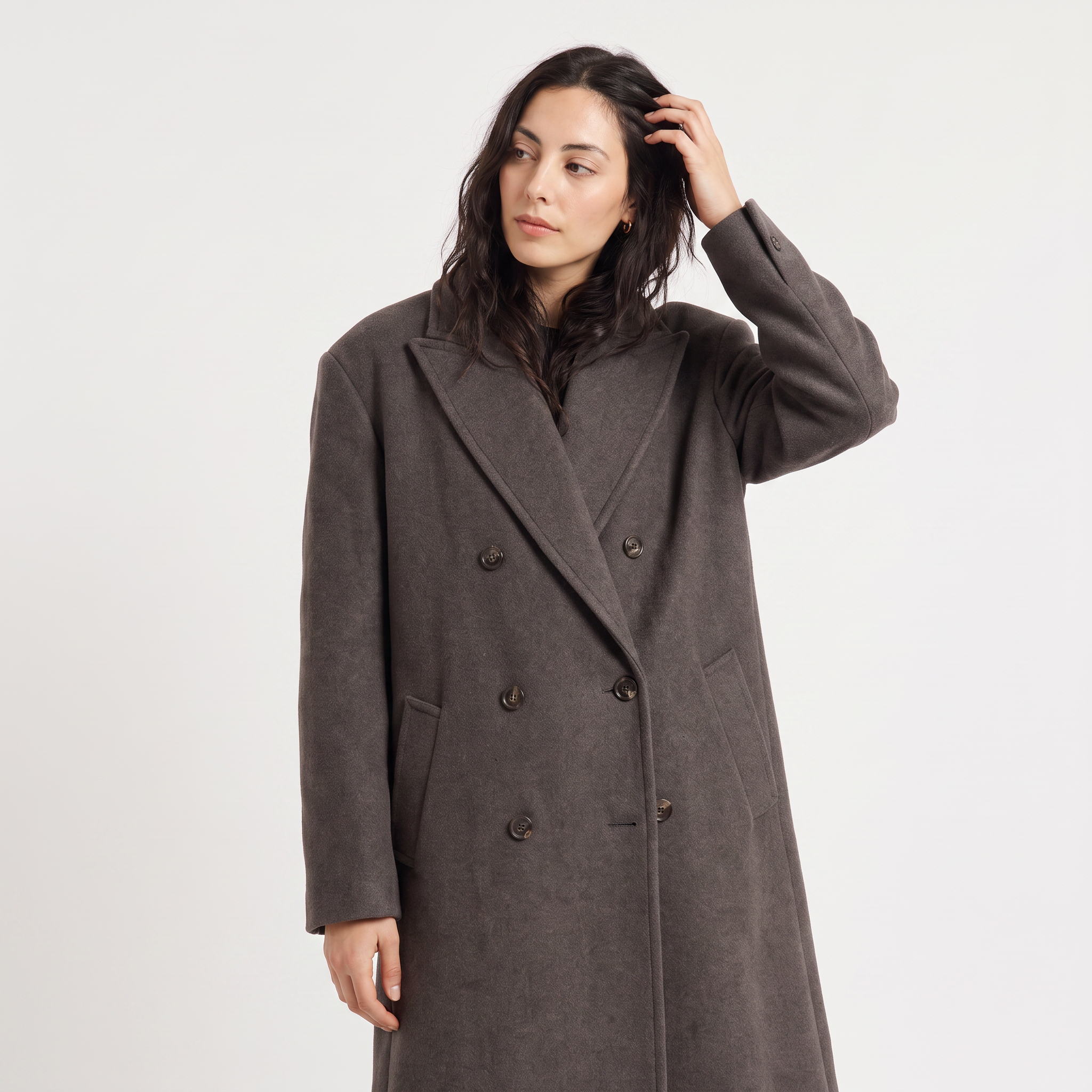 Women's Oversized Double-Breasted Coat