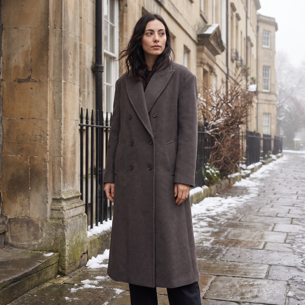 Women's Oversized Double-Breasted Coat