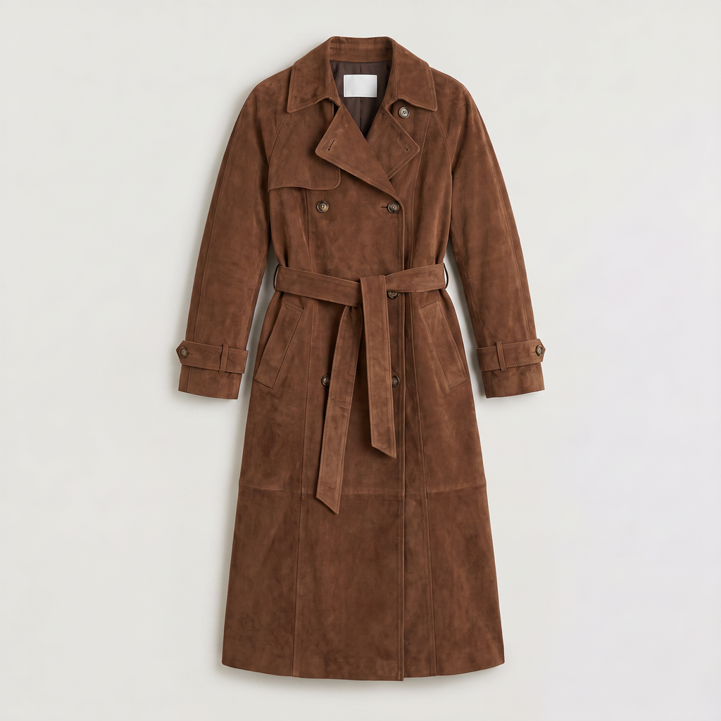 Women's Everyday Suede Trench Coat