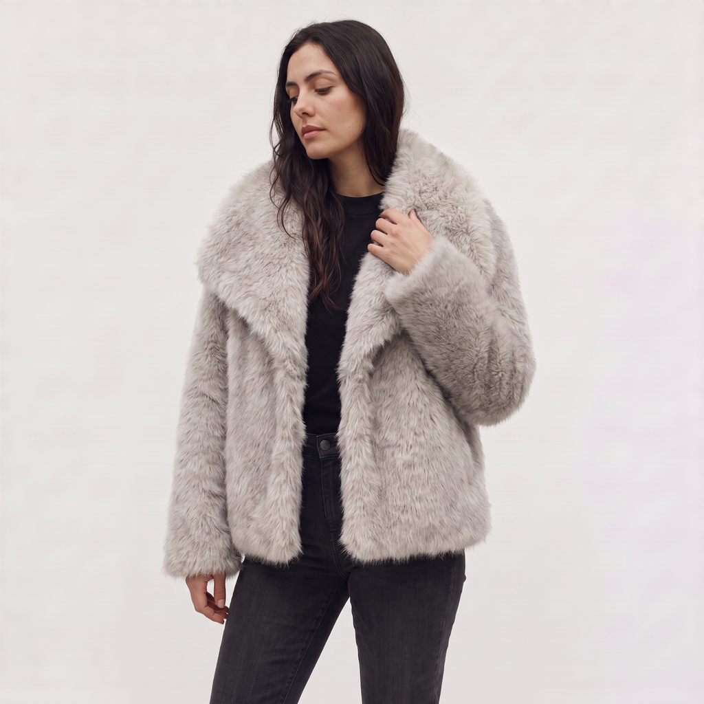 Women's Longline Faux Fur Coat