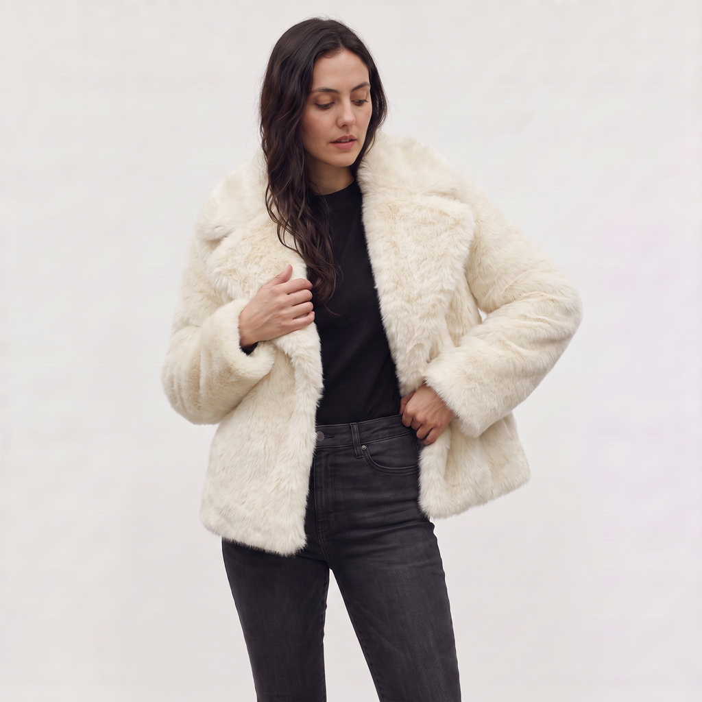Women's Longline Faux Fur Coat
