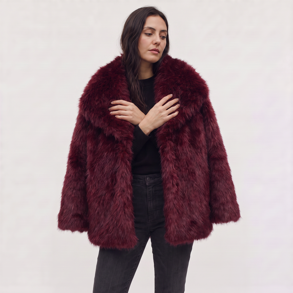 Women's Longline Faux Fur Coat