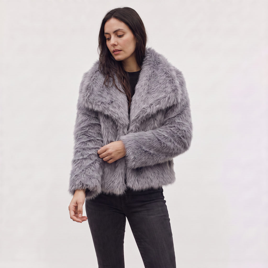 Women's Longline Faux Fur Coat