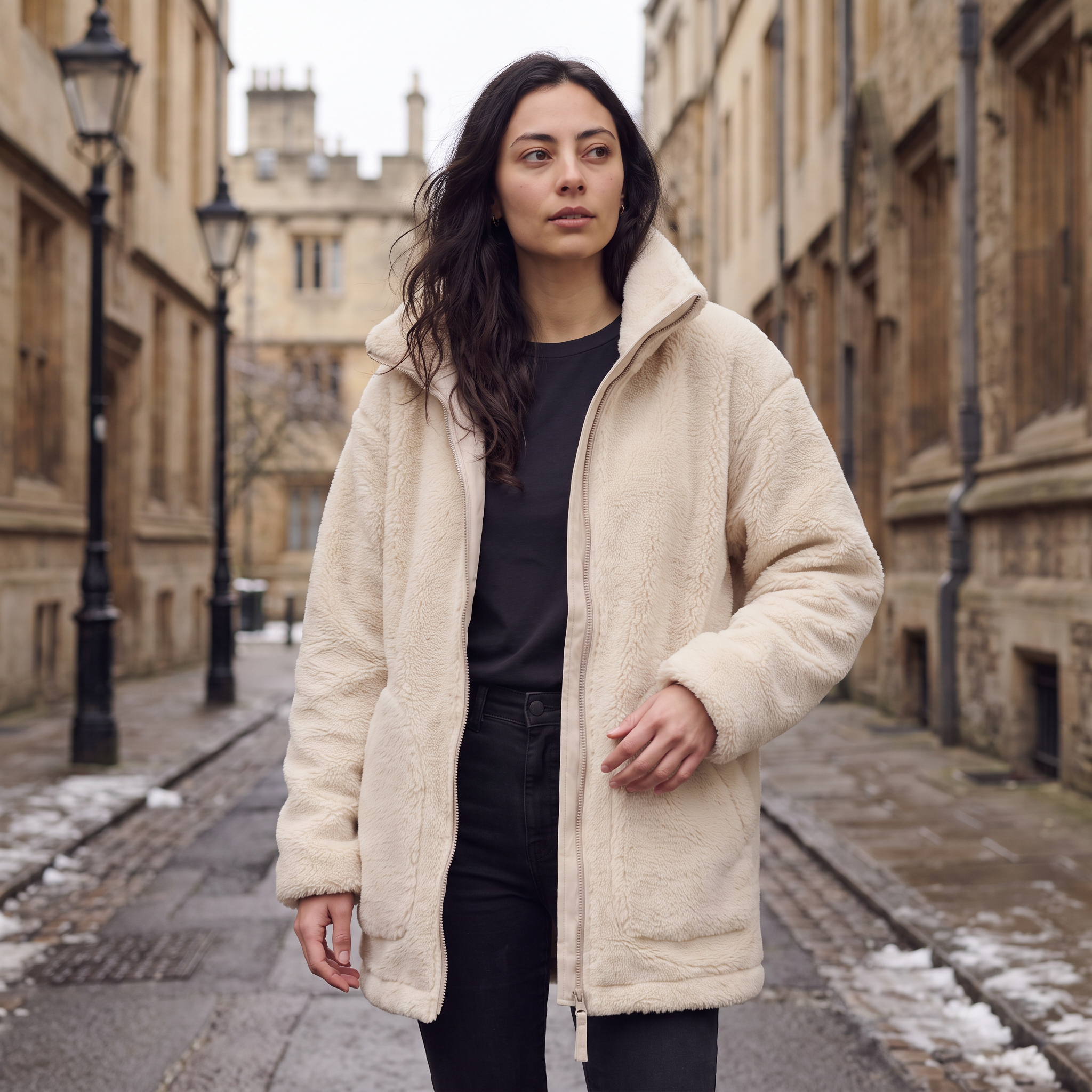 Women's Teddy Fleece Zip-Up Jacket
