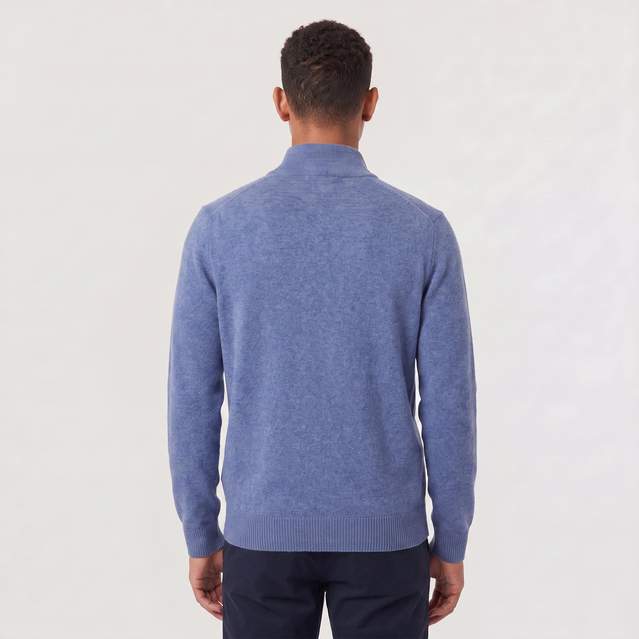 Men's Half-Zip Wool Blend Sweater