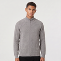 Men's Full-Zip Ribbed Cardigan