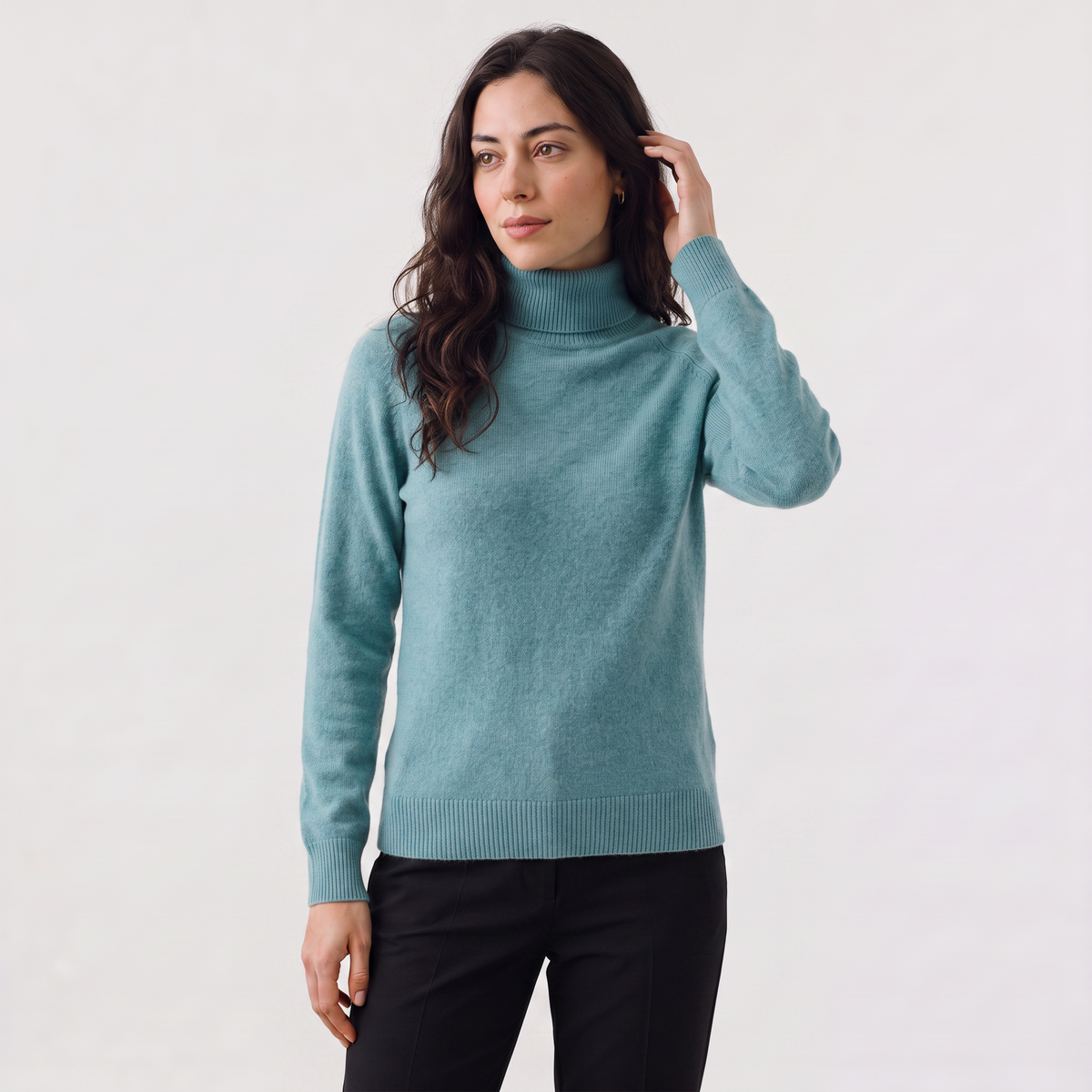 Women's Fine-Knit Turtleneck Jumper