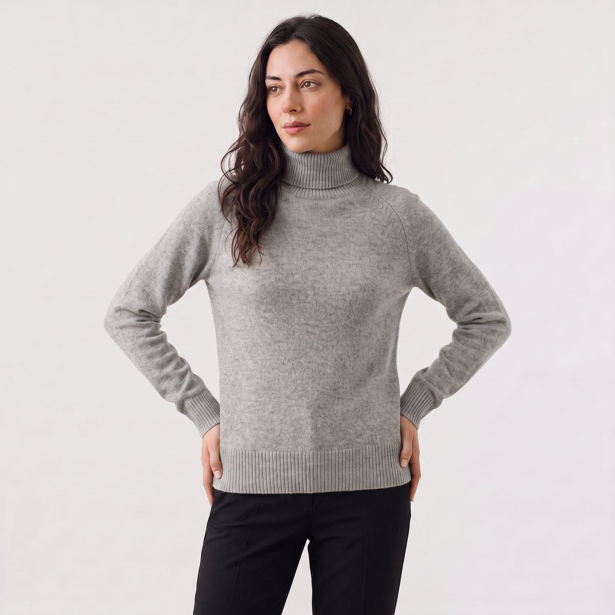 Women's Fine-Knit Turtleneck Jumper