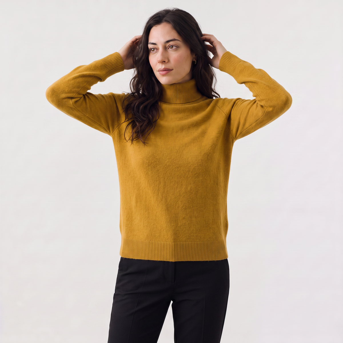 Women's Fine-Knit Turtleneck Jumper
