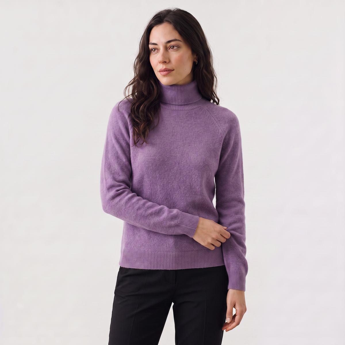 Women's Fine-Knit Turtleneck Jumper