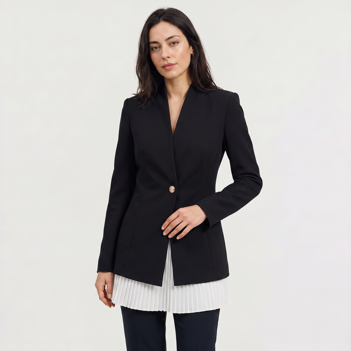 Women's Lace Single-Breasted Blazer