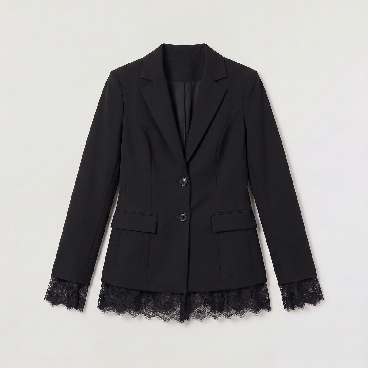 Women's Lace Single-Breasted Blazer