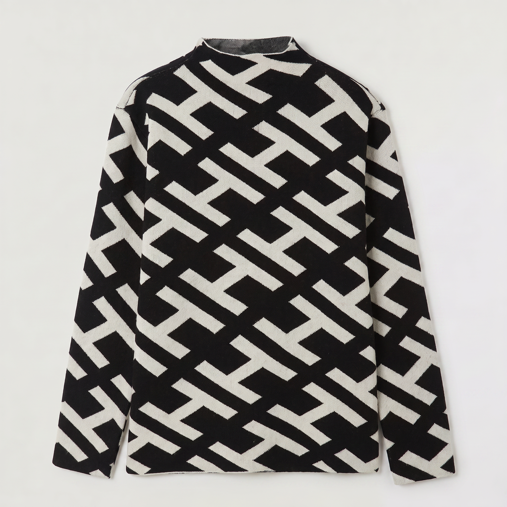 Women's Velvet Knit Turtleneck Jumper