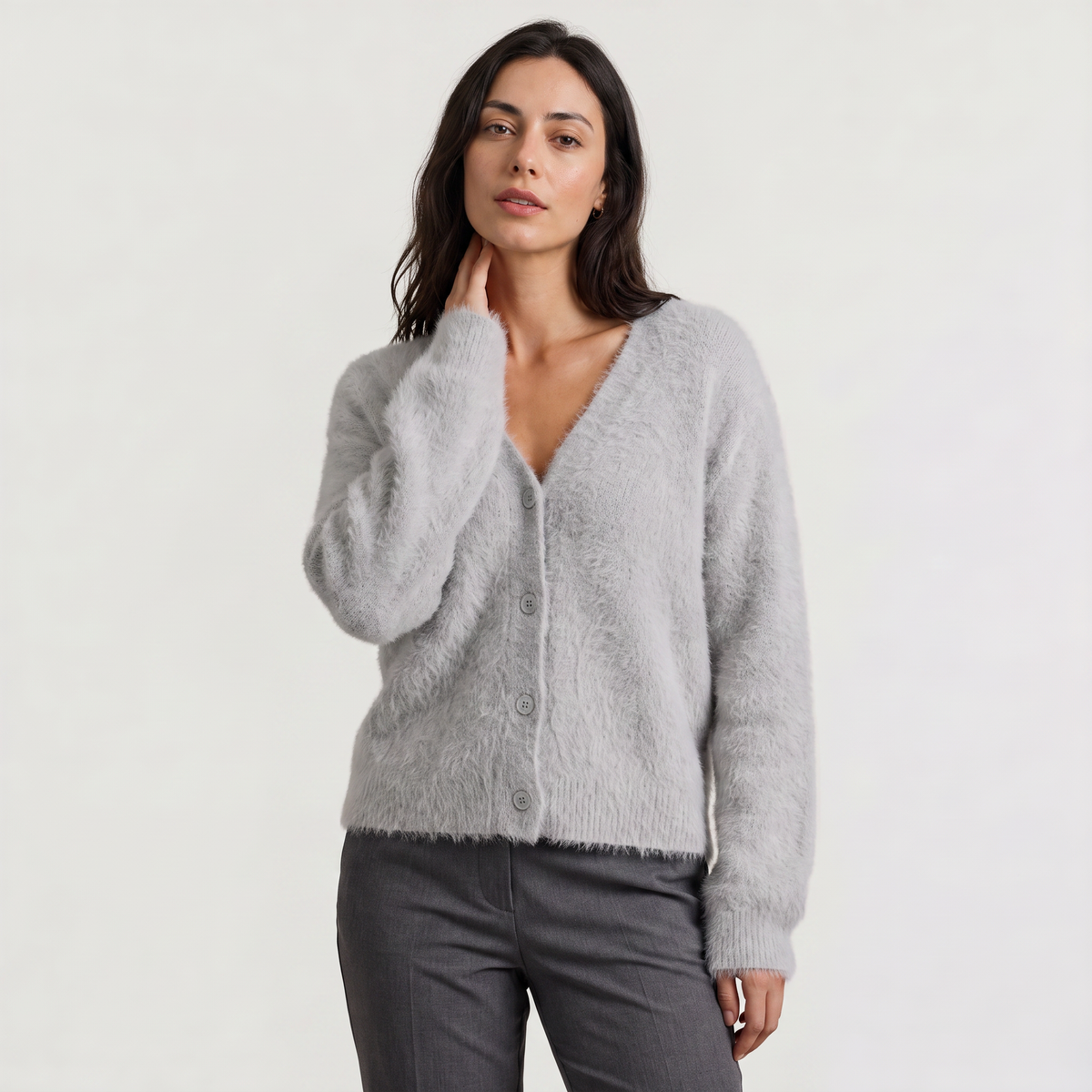 Women's Everyday Button-Front Knit Cardigan