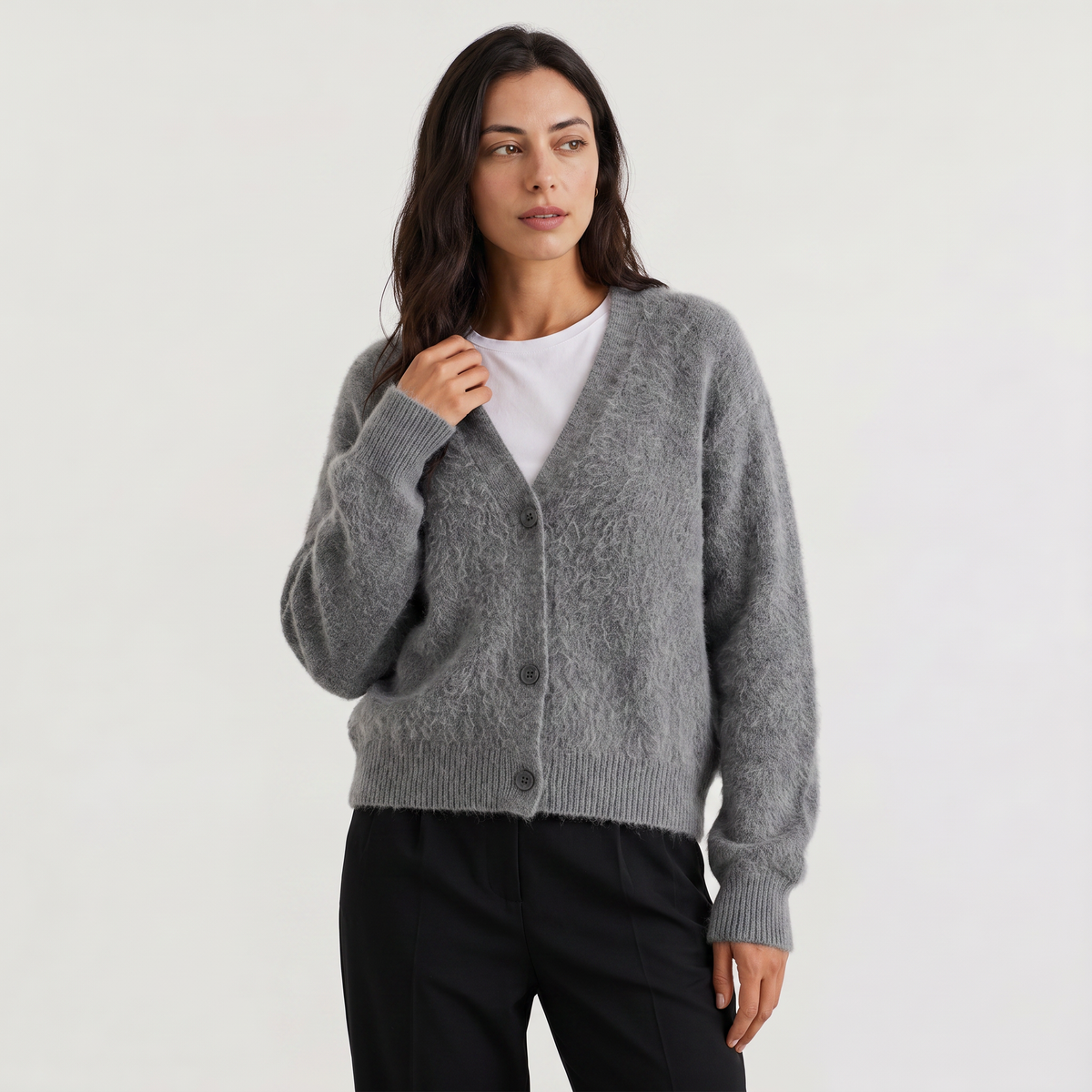 Women's Everyday Button-Front Knit Cardigan