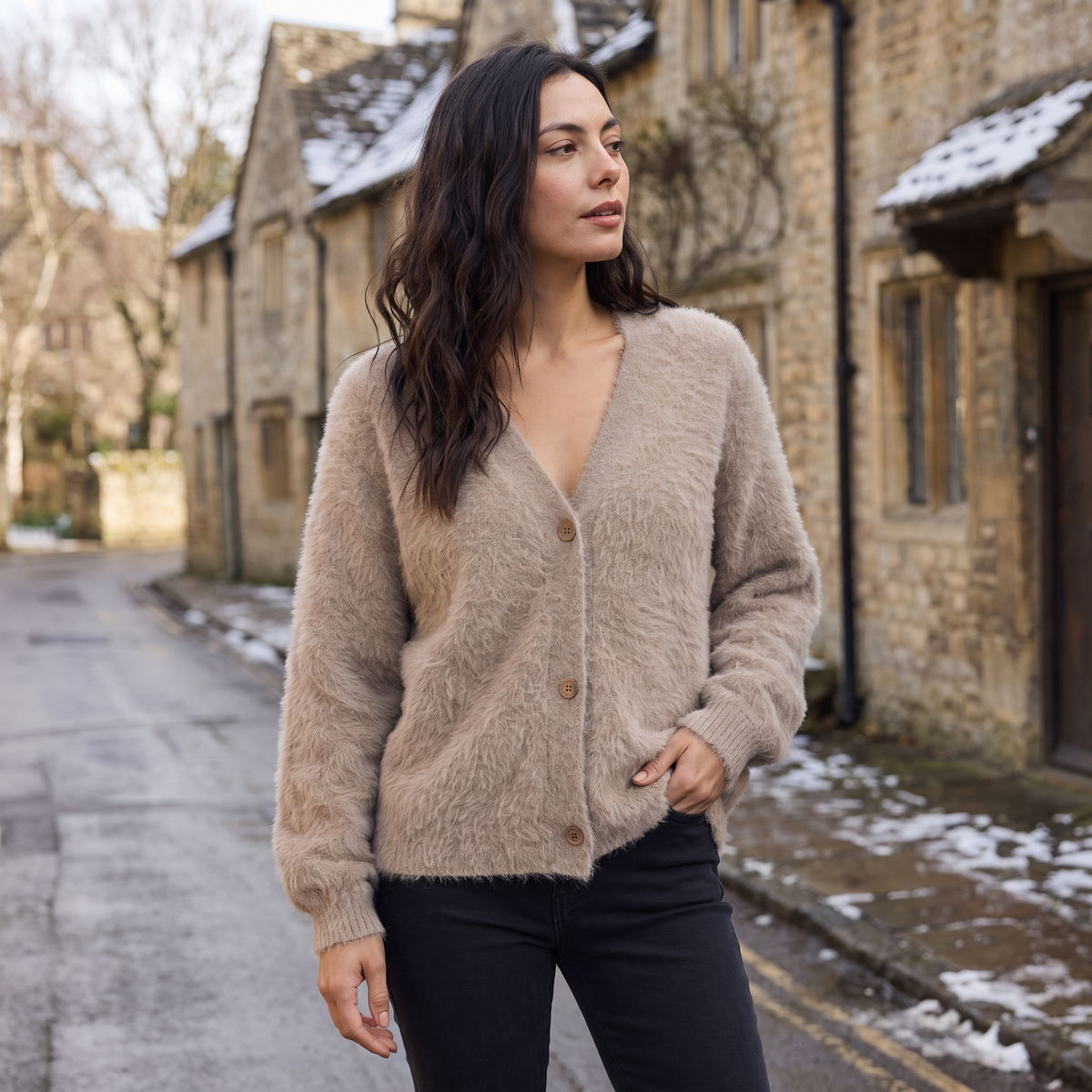 Women's Everyday Button-Front Knit Cardigan