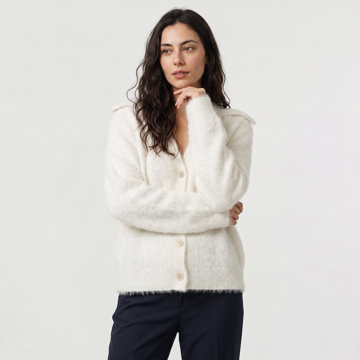 Women's Everyday Button-Front Knit Cardigan