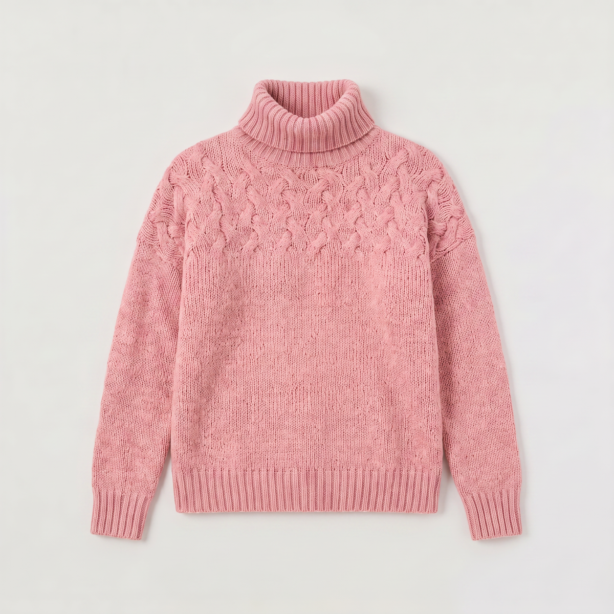 Women's Cable Knit Turtleneck Winter Jumper
