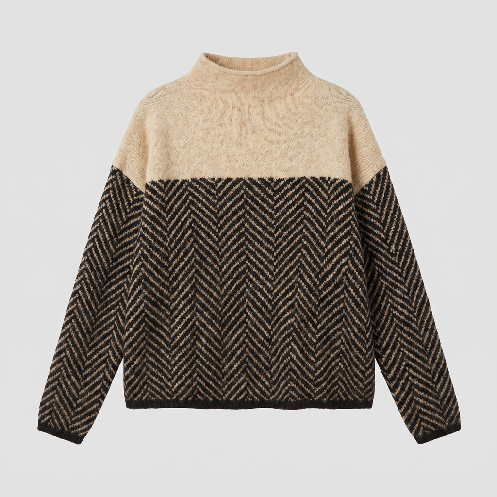Women's Relaxed Turtleneck Knit Sweater