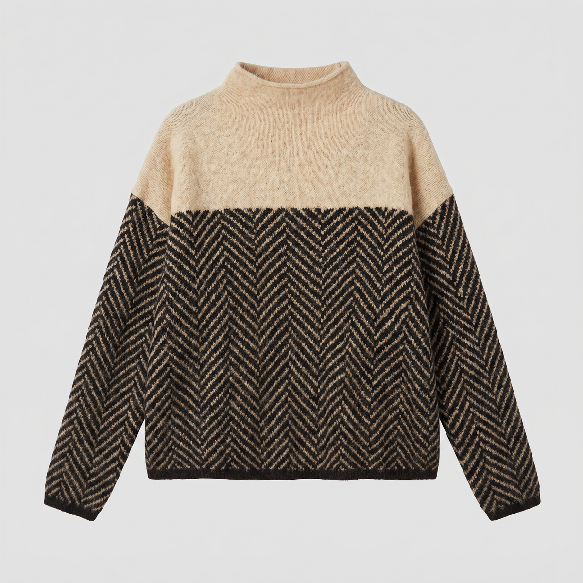Women's Relaxed Turtleneck Knit Sweater