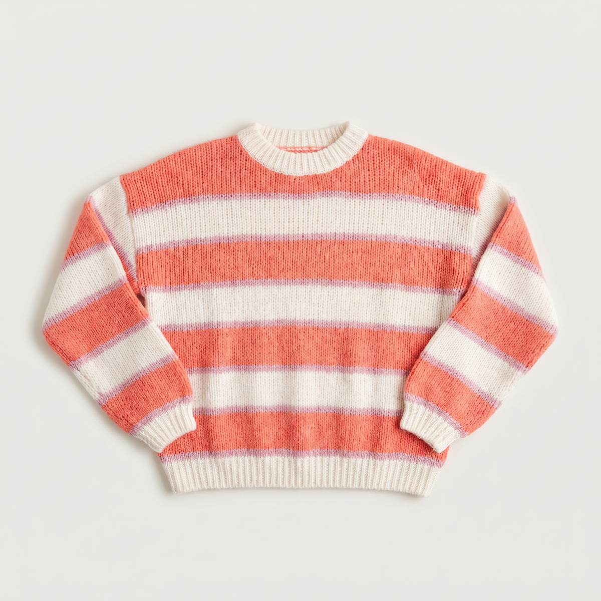 Women's Striped Knit Casual Jumper