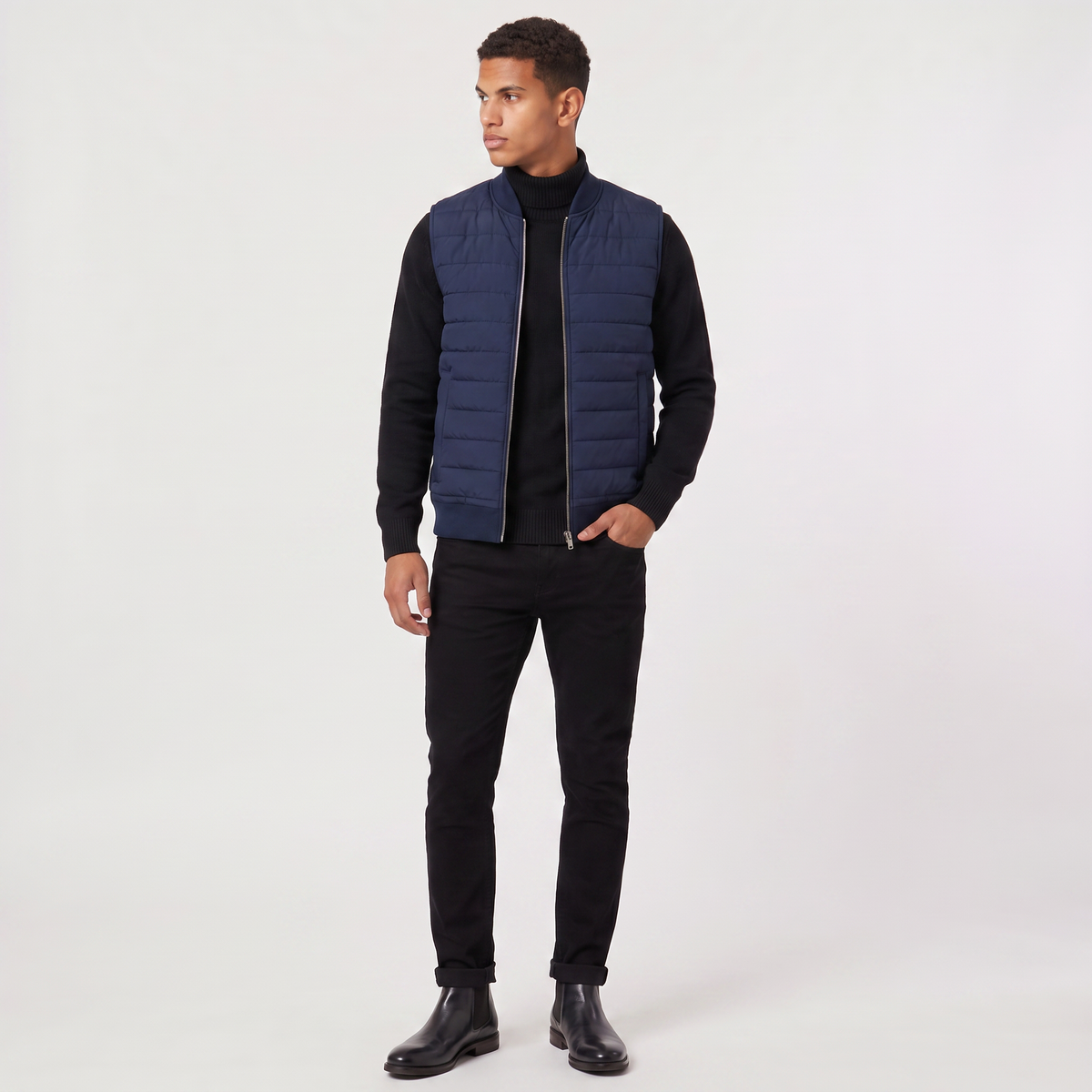Men's Lightweight Quilted Bodywarmer – Full Zip Vest