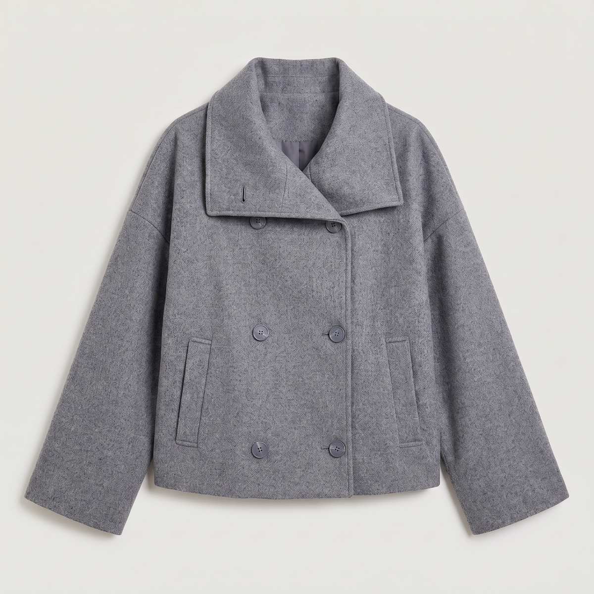 Women's Short Double-Breasted Oversized Jacket