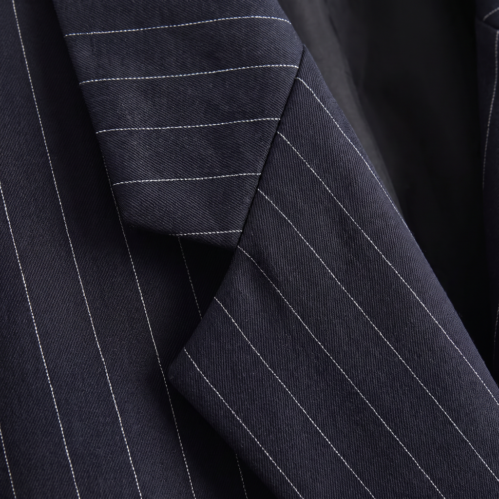 Women's Oversized Boxy Pinstripe Blazer