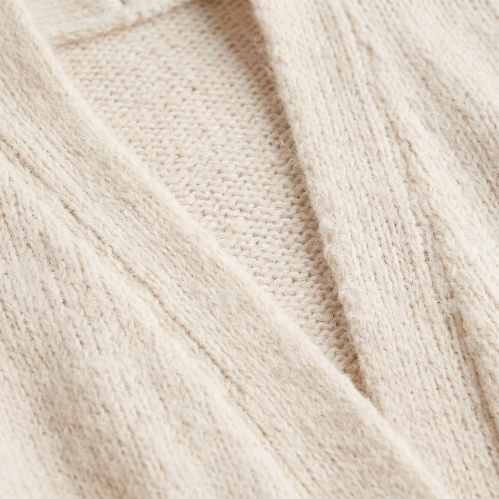 Women's Fluffy Longline Open-Front Cardigan