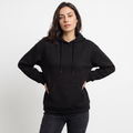 Women's Quilted Drawstring Hoodie - Kangaroo Pocket