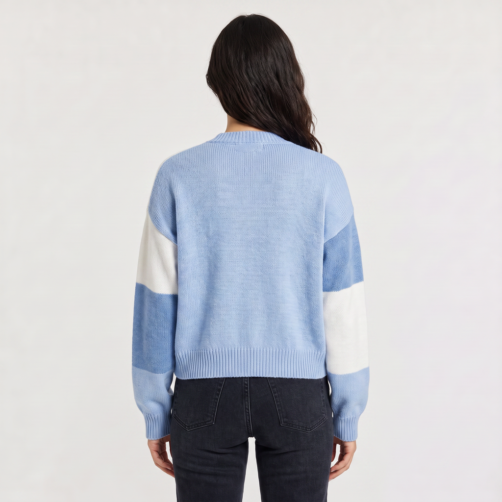 Women's Open Front Cropped Cardigan - Ribbed Cuffs