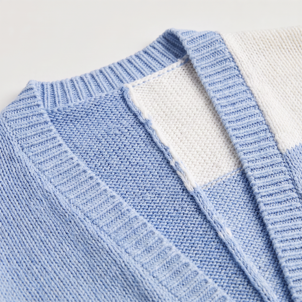Women's Open Front Cropped Cardigan - Ribbed Cuffs
