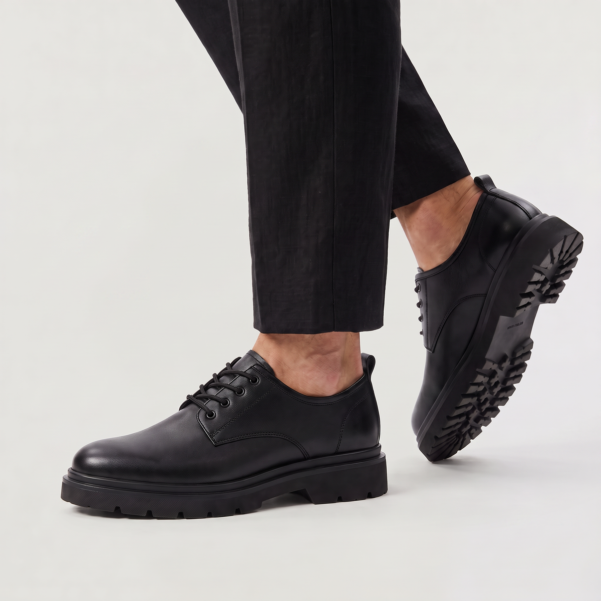 Men's Chunky Lug Sole Derby Shoes