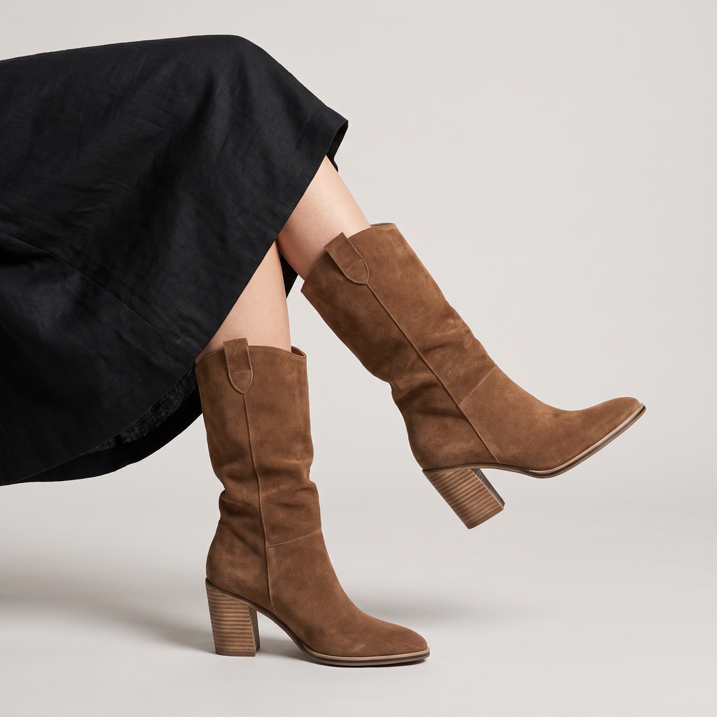 Women's Knee-High Cushioned Leather Boots