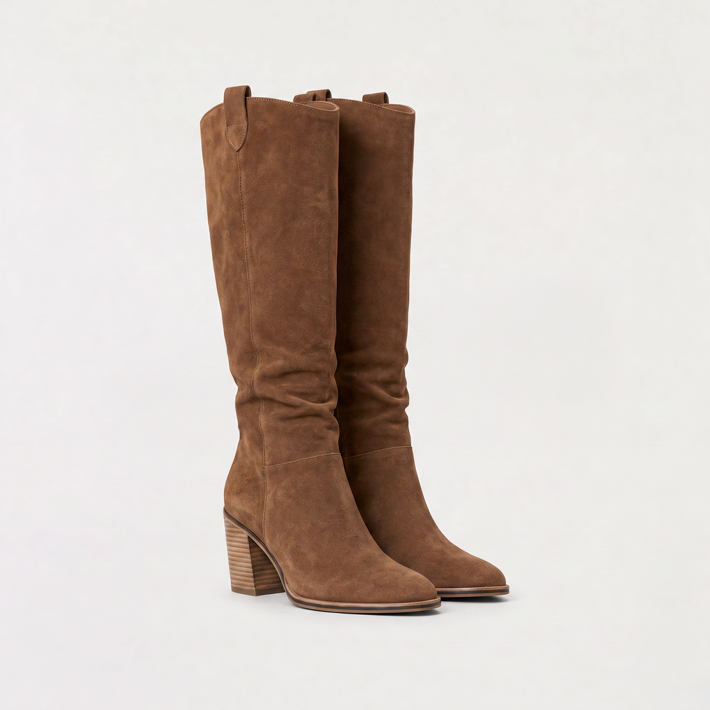 Women's Knee-High Cushioned Leather Boots