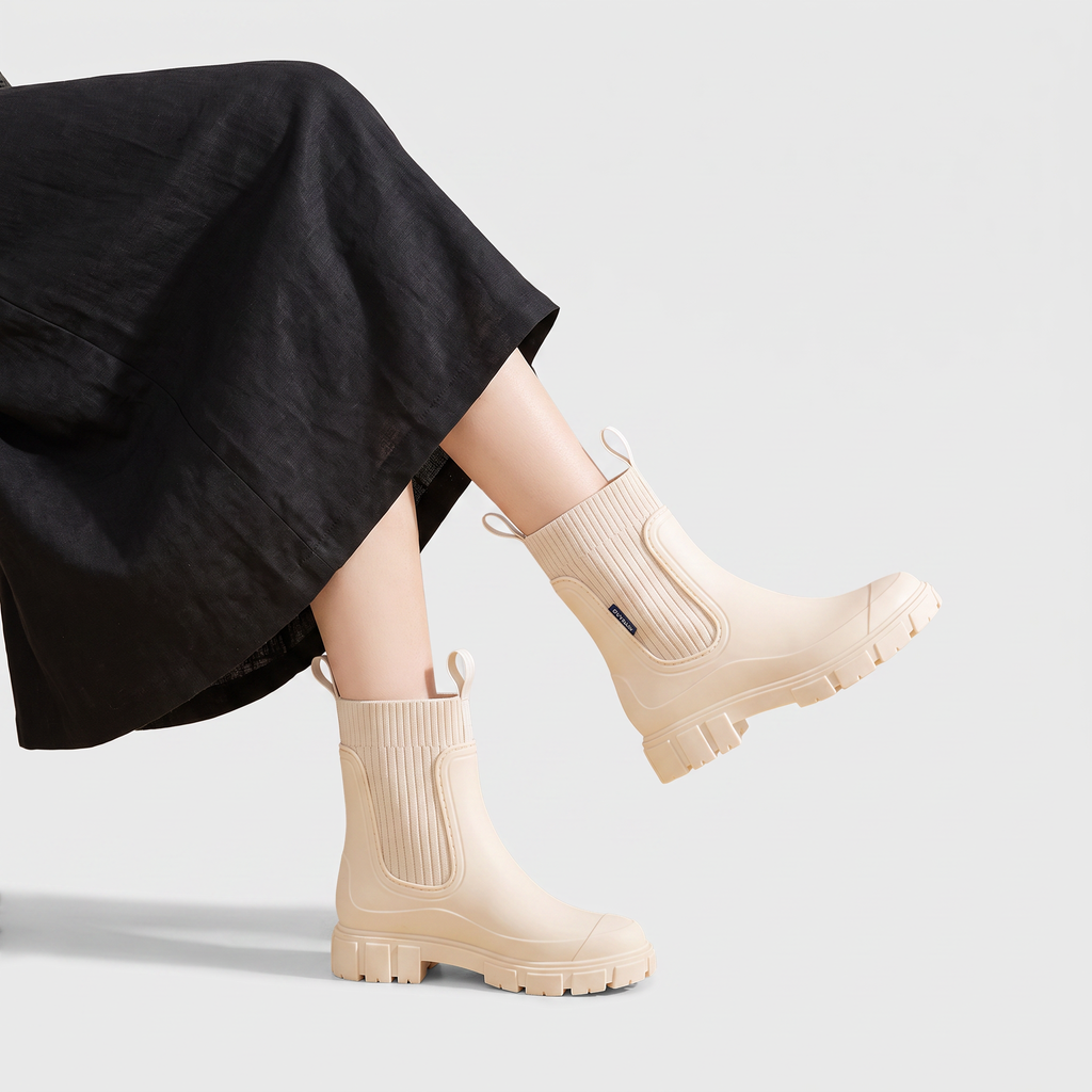 Women's Waterproof Chunky Chelsea Boots