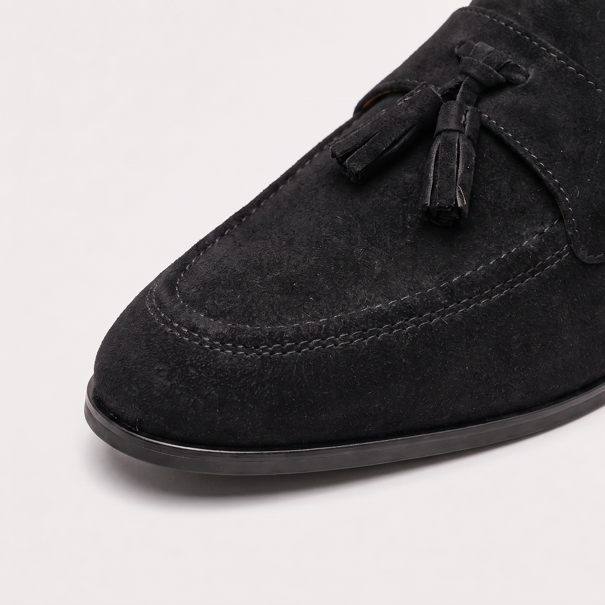 Men's Suede Tassel Loafers Low Top Casual Shoes