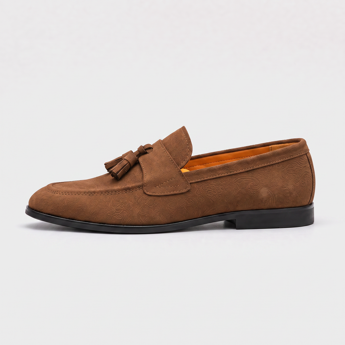 Men's Suede Tassel Loafers Low Top Casual Shoes