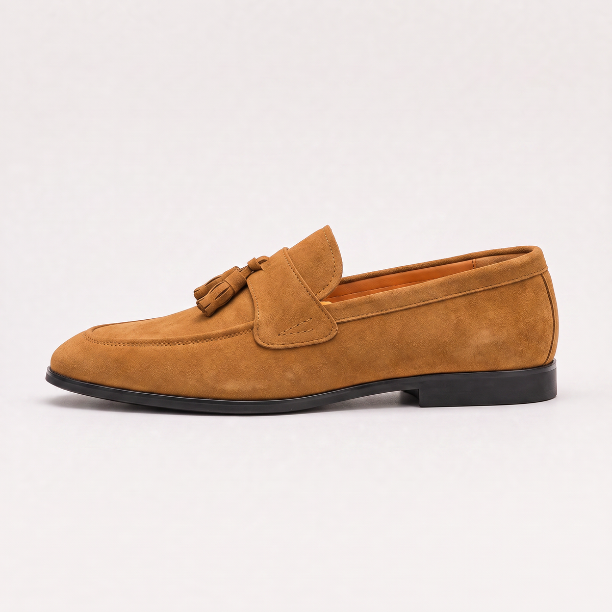 Men's Suede Tassel Loafers Low Top Casual Shoes