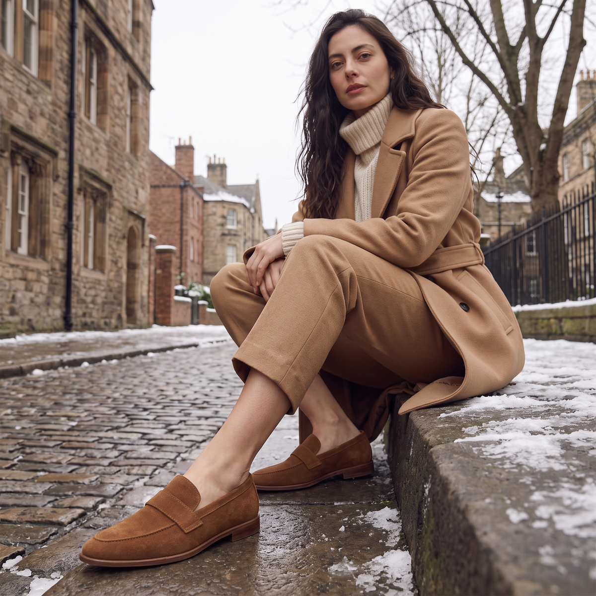 Women's Pointed-Toe Penny Loafers