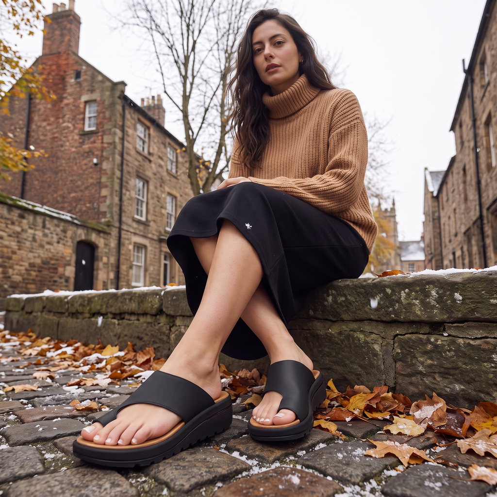 Women's Toe-Loop Platform Sandals