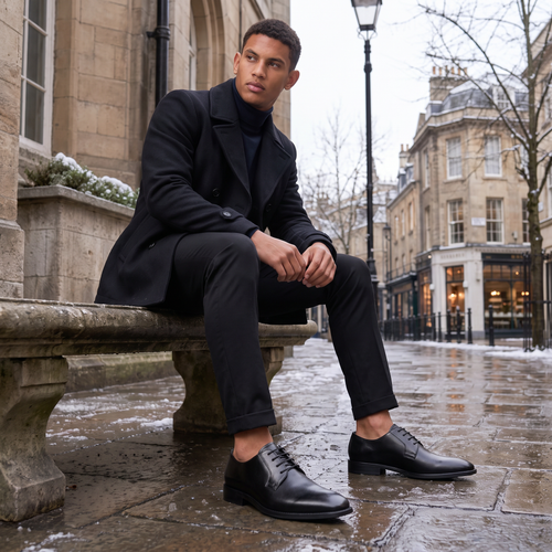 Men's Formal Lace-Up Derby Shoes