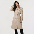 Women's Single Brested Belted Trench Coat