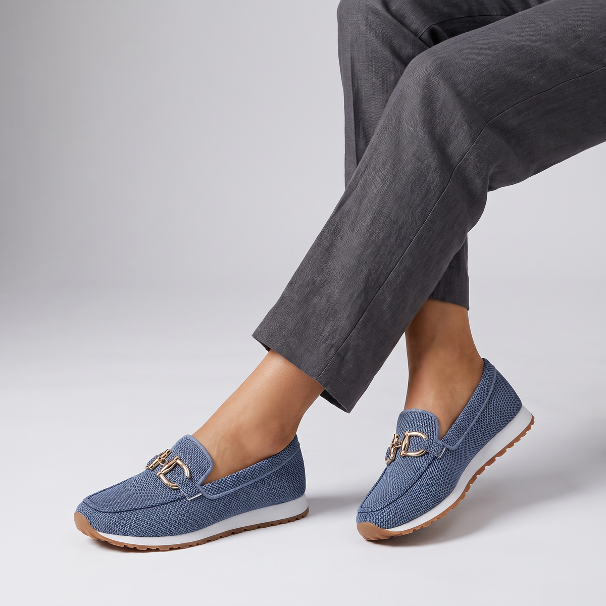 Women's Slip-On with Gum Sole Trainer Loafers