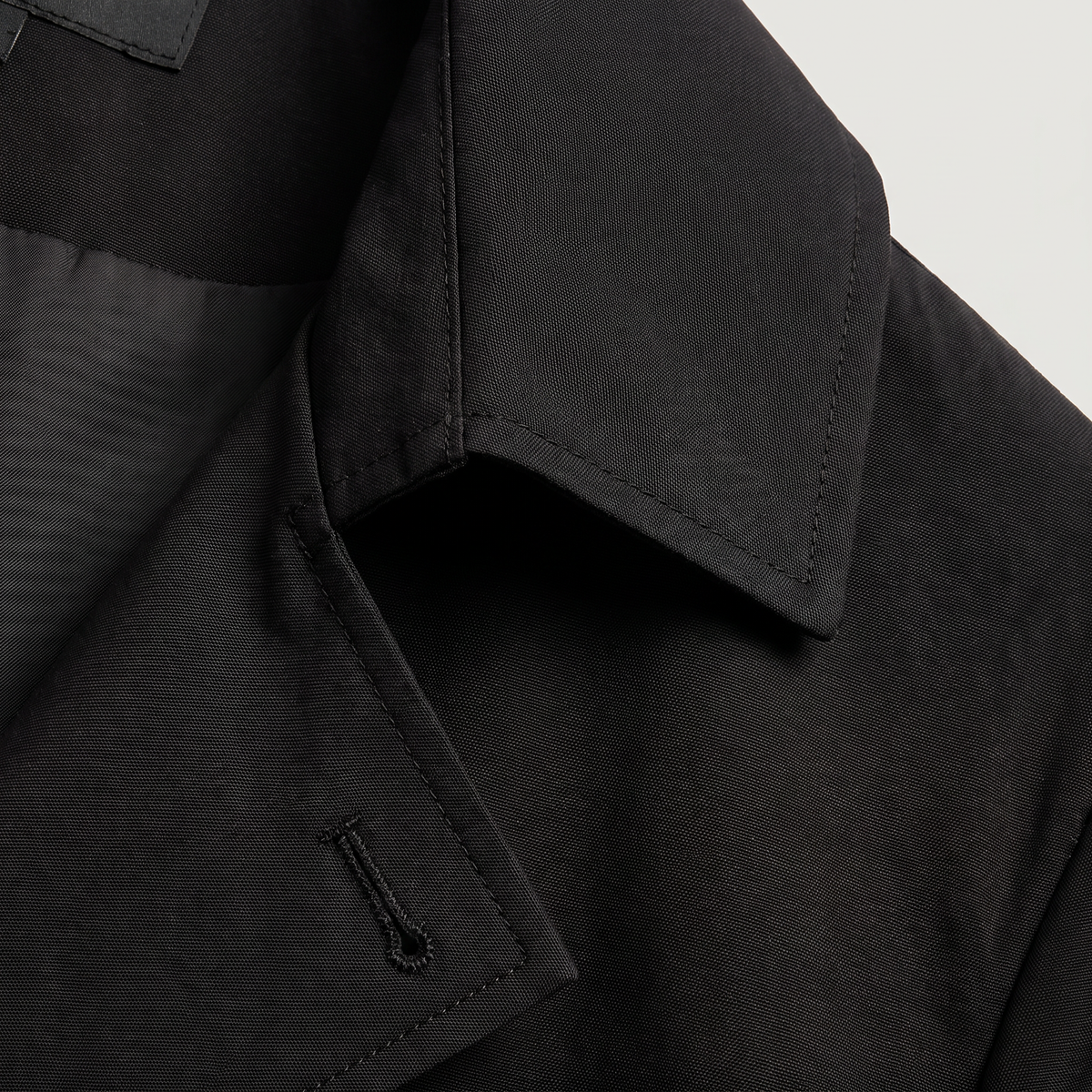 Men's Double-Breasted Mid-Length Trench Coat